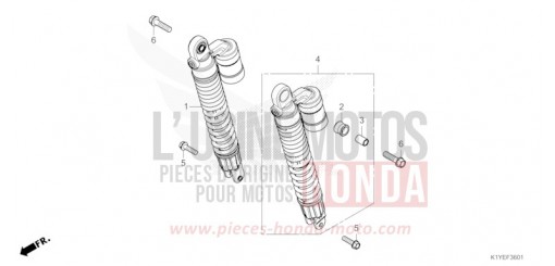 COUSSIN ARRIERE (2) WW125SS de 2025